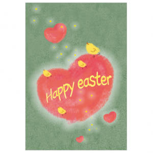 생활성서사 인터넷서점,부활 카드 - 녹색바탕과 하트 (소/5매)(상품코드 3062201),생활성서